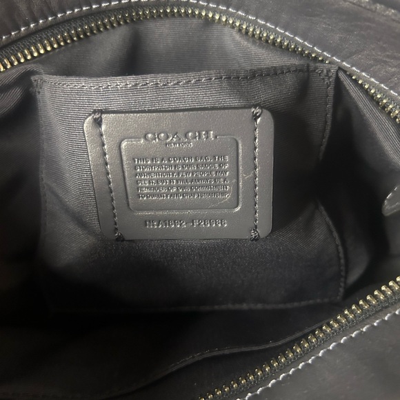 Coach Women’s Midnight Leather Bow Mini City Zip Tote 28988 - Picture 4 of 5